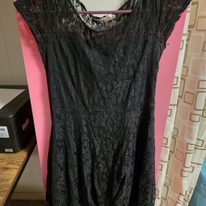 Elegant Black Lace Dress